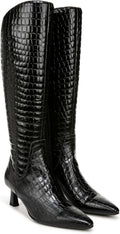 Black Croco Extra Wide Calf