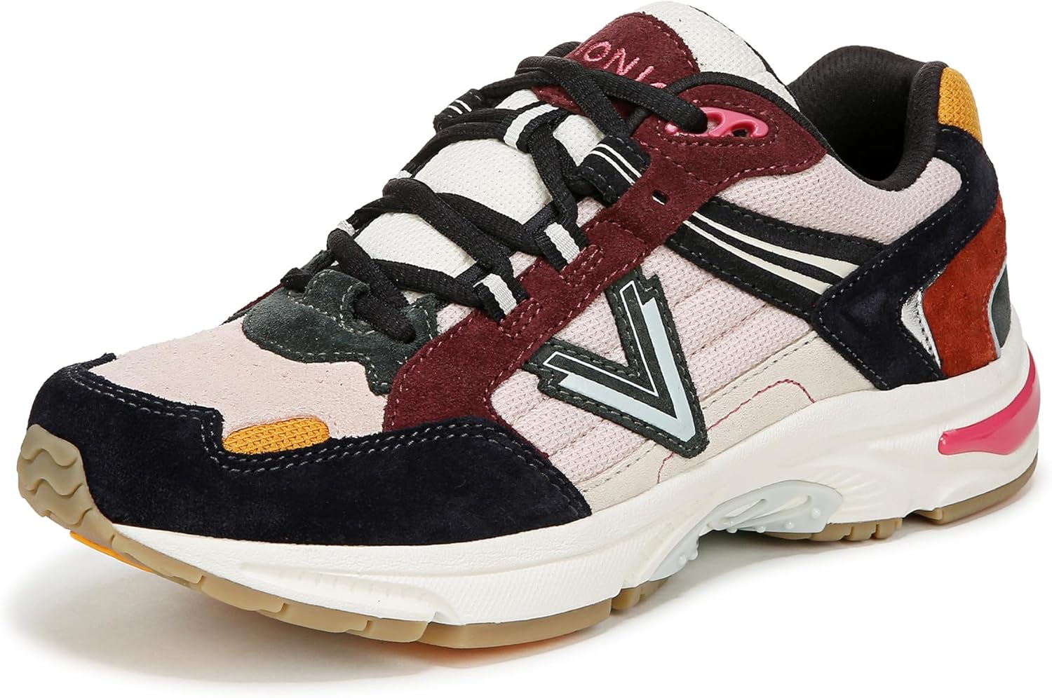 Navy Multi Suede