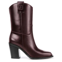 Franco Sarto Women's Valor Square Toe Mid Calf Heeled Boots NW/OB