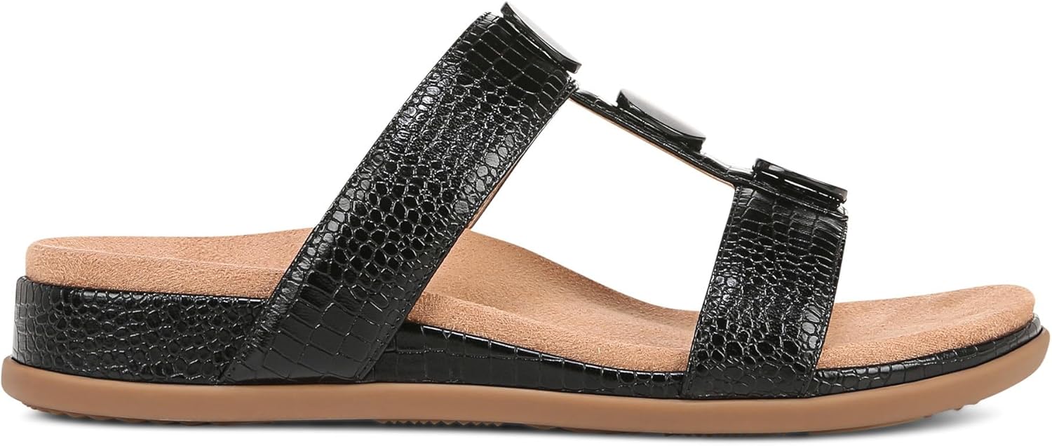 Vionic Women's Serra T-Strap Slip-On Supportive Sandals NW/OB