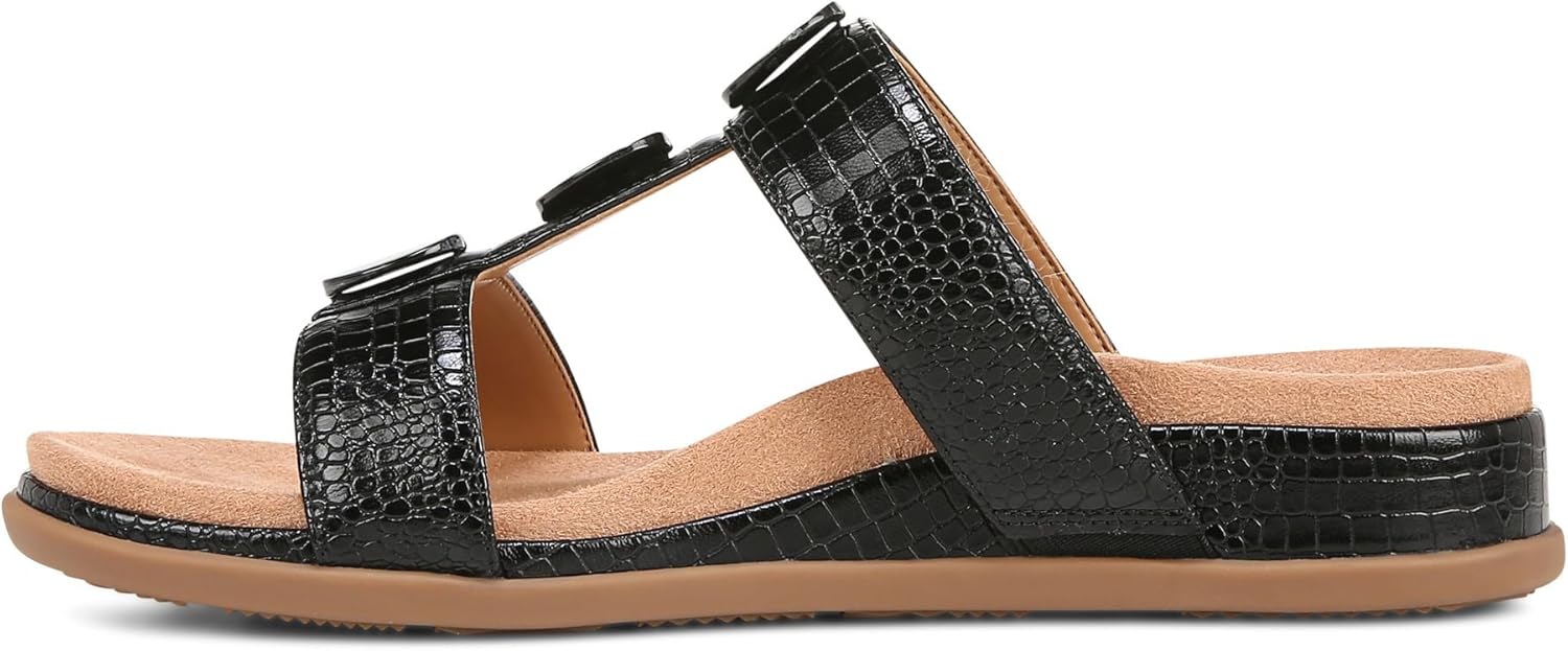 Vionic Women's Serra T-Strap Slip-On Supportive Sandals NW/OB