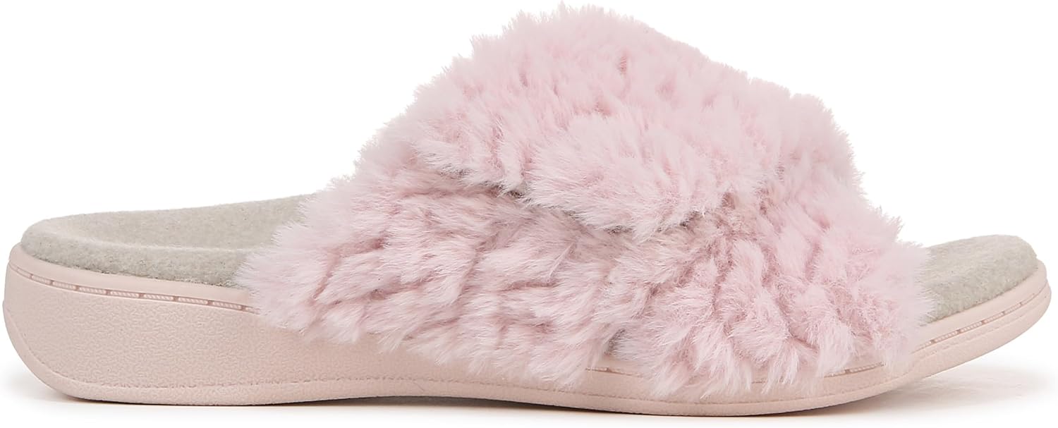 Vionic Women's Relax II Faux Fur Slippers NW/OB