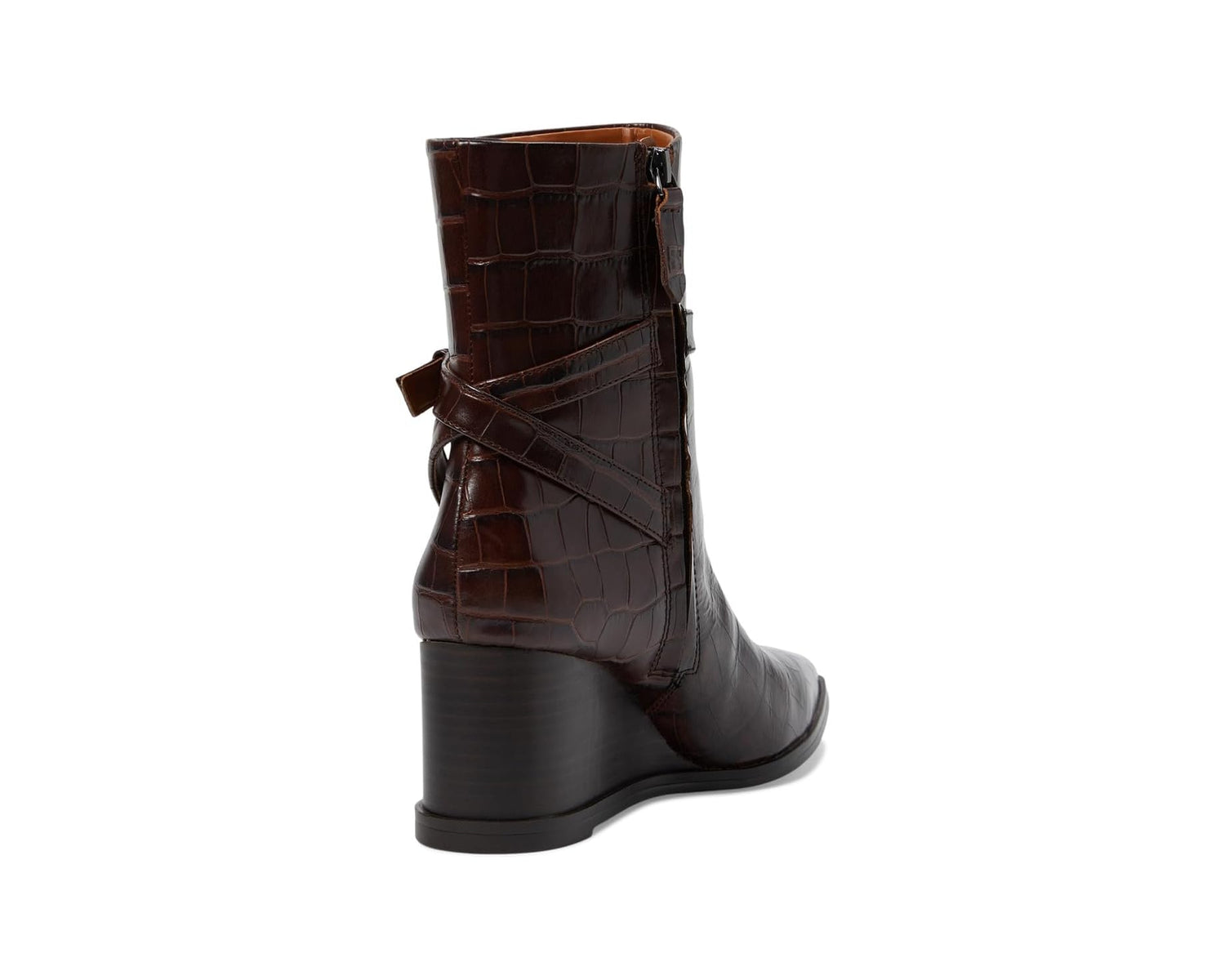Franco Sarto Women's A-Emina Pointed Toe Wedge Ankle Booties NW/OB