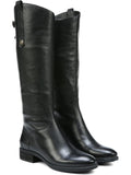 Black Leather Wide Calf