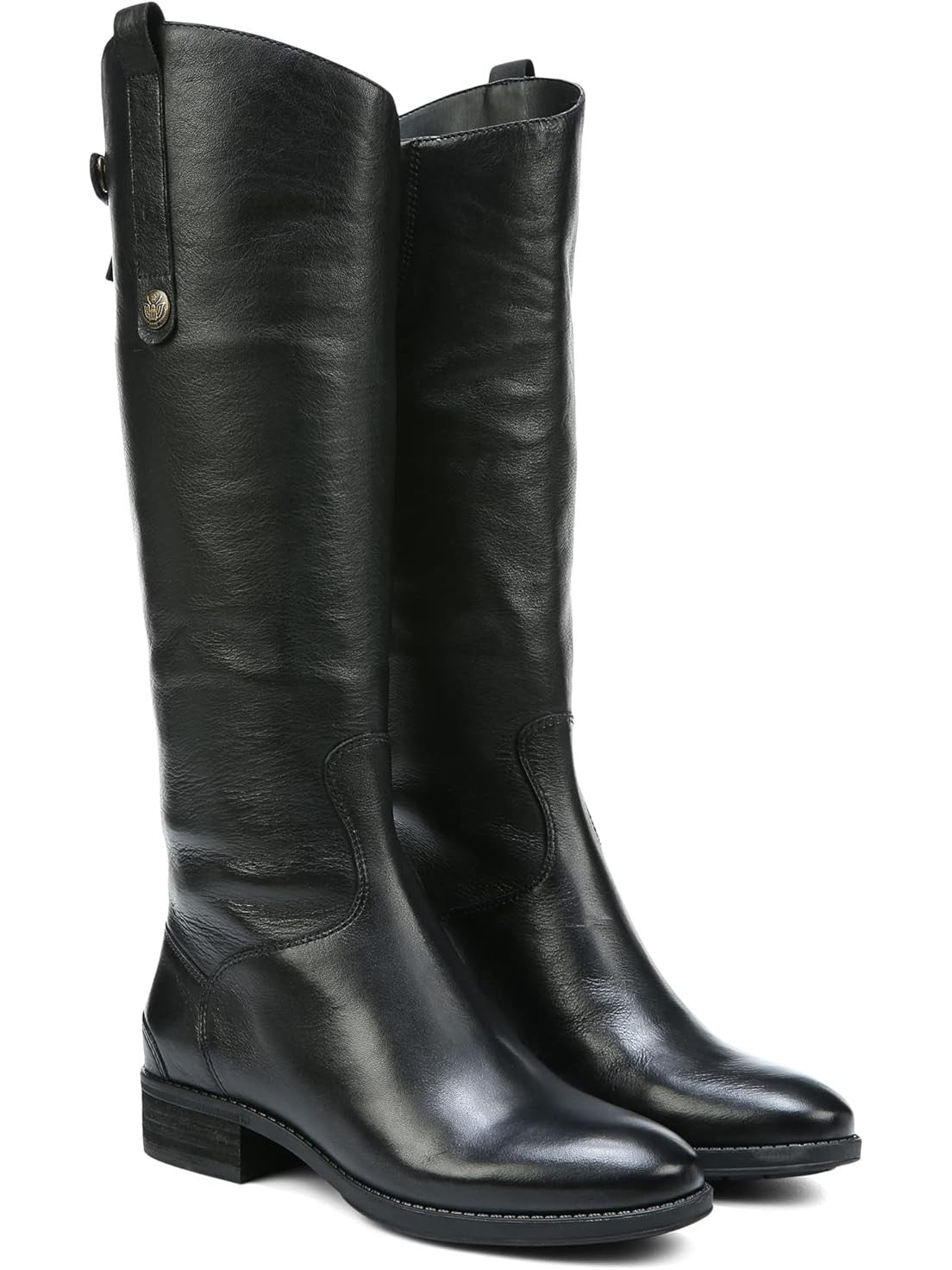 Black Leather Athletic Fit
