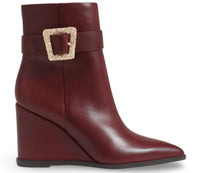 Sam Edelman Weslie Women's Buckle Wedge Booties NW/OB
