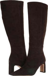 Chocolate Suede Wide Calf