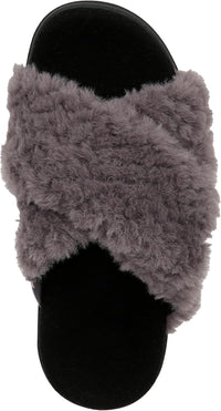 Vionic Women's Relax II Faux Fur Slippers NW/OB