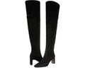 Black Suede Wide Calf