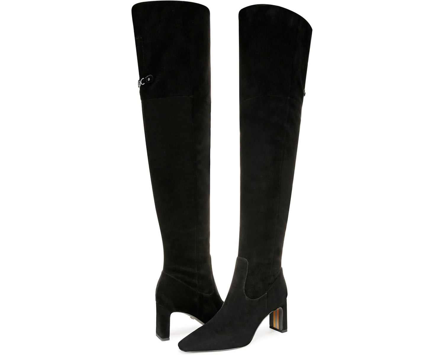 Black Suede Wide Calf
