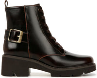 Naturalizer Womens Cabaret Bootie Lace Up Combat Boots NW/OB