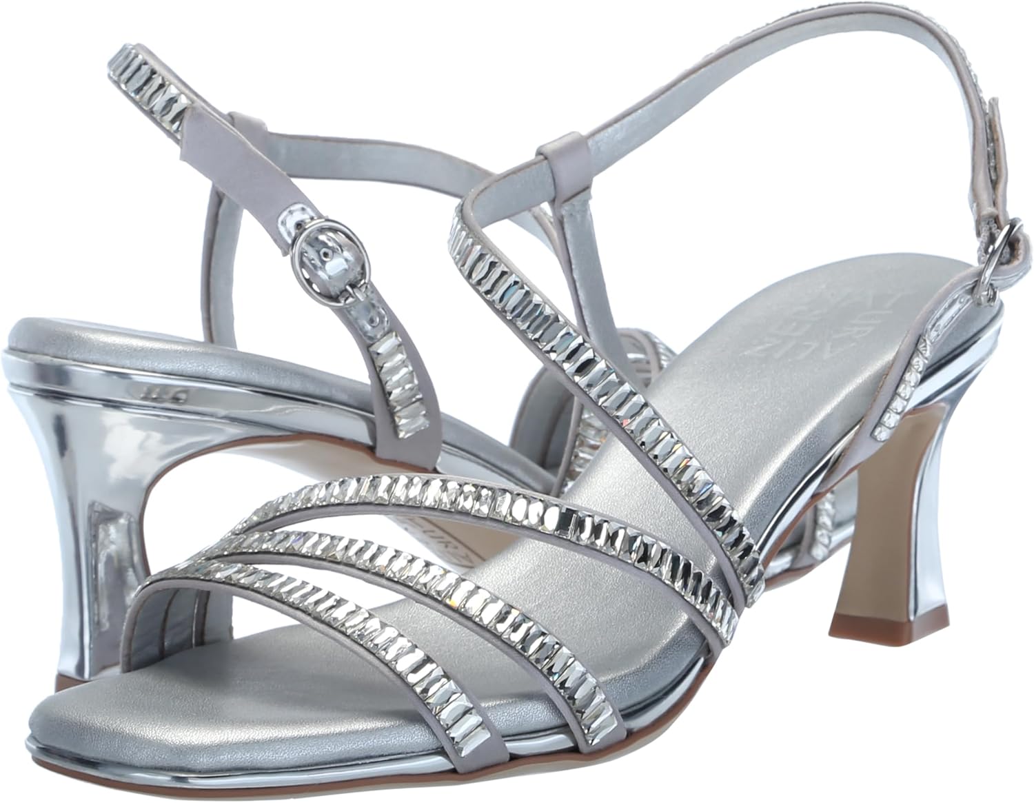 Naturalizer Women's Galaxy Dress Sandal, 8.5 Medium / Silver