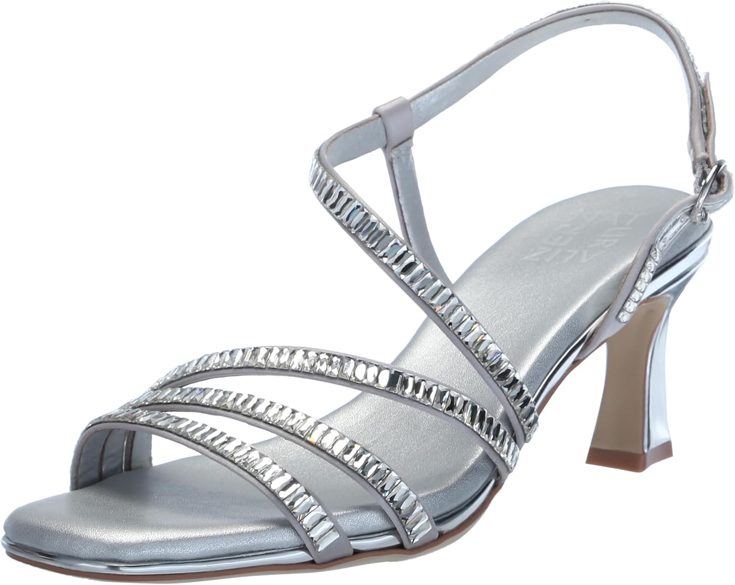 Naturalizer Women's Galaxy Dress Sandal, 8.5 Medium / Silver