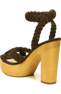 Veronica Beard Women's Gael Braided Ankle-Strap Platform Sandals NW/OB