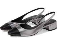 Black/Dark Silver Leather