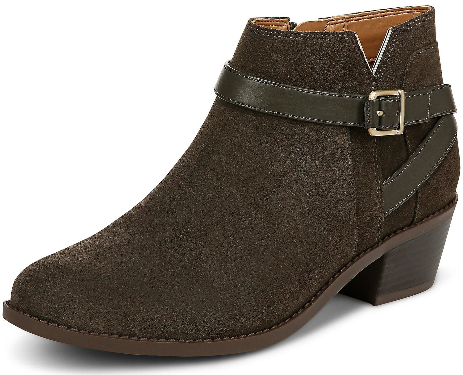 Dark Khaki Suede