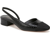 Black/Black Croc Embossed