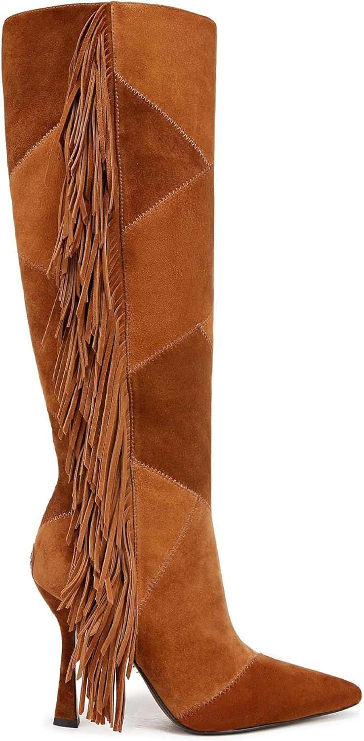 Sam Edelman Women's Ellis Knee High Fringe Boots NW/OB