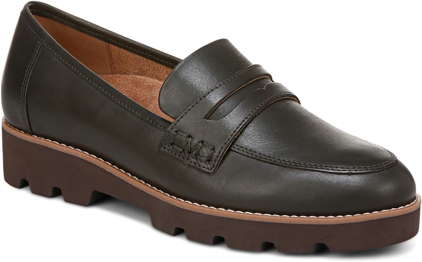 Dark Khki Leather