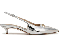 Sam Edelman Women's Farrah Kitten Heel Pointed Toe Slingback Pump NW/OB