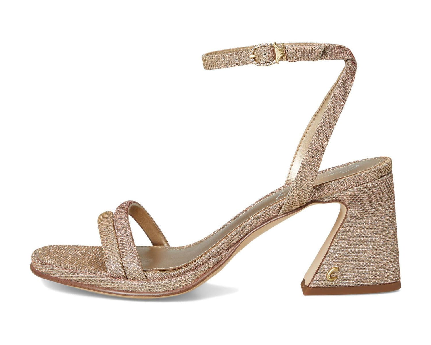Sam Edelman Women's Holly Glitz Strappy Block Heel NW/OB