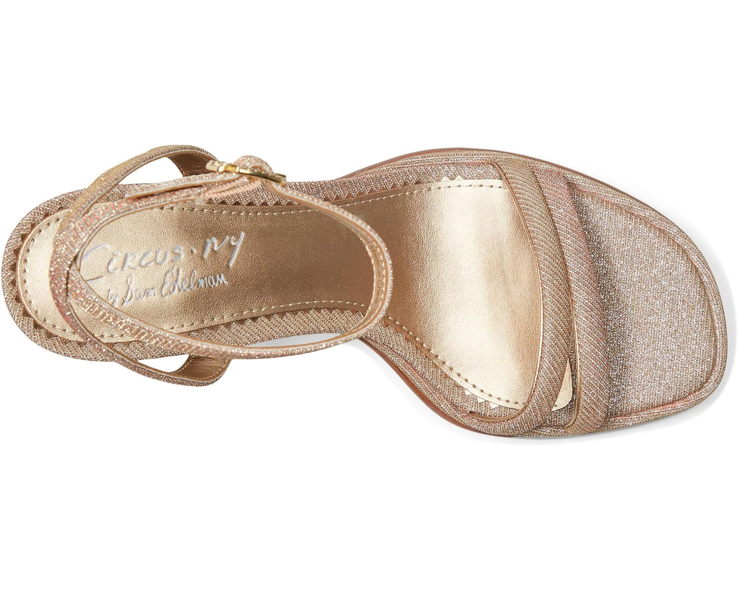 Sam Edelman Women's Holly Glitz Strappy Block Heel NW/OB