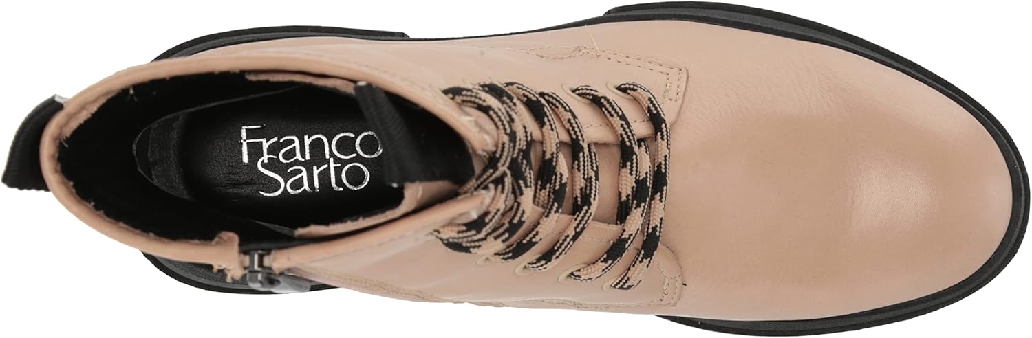 Franco Sarto Women's L-Robbie Combat Lace Up Boots NW/OB