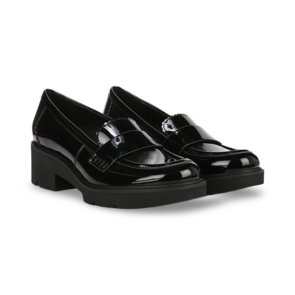 Black Patent Faux Leather