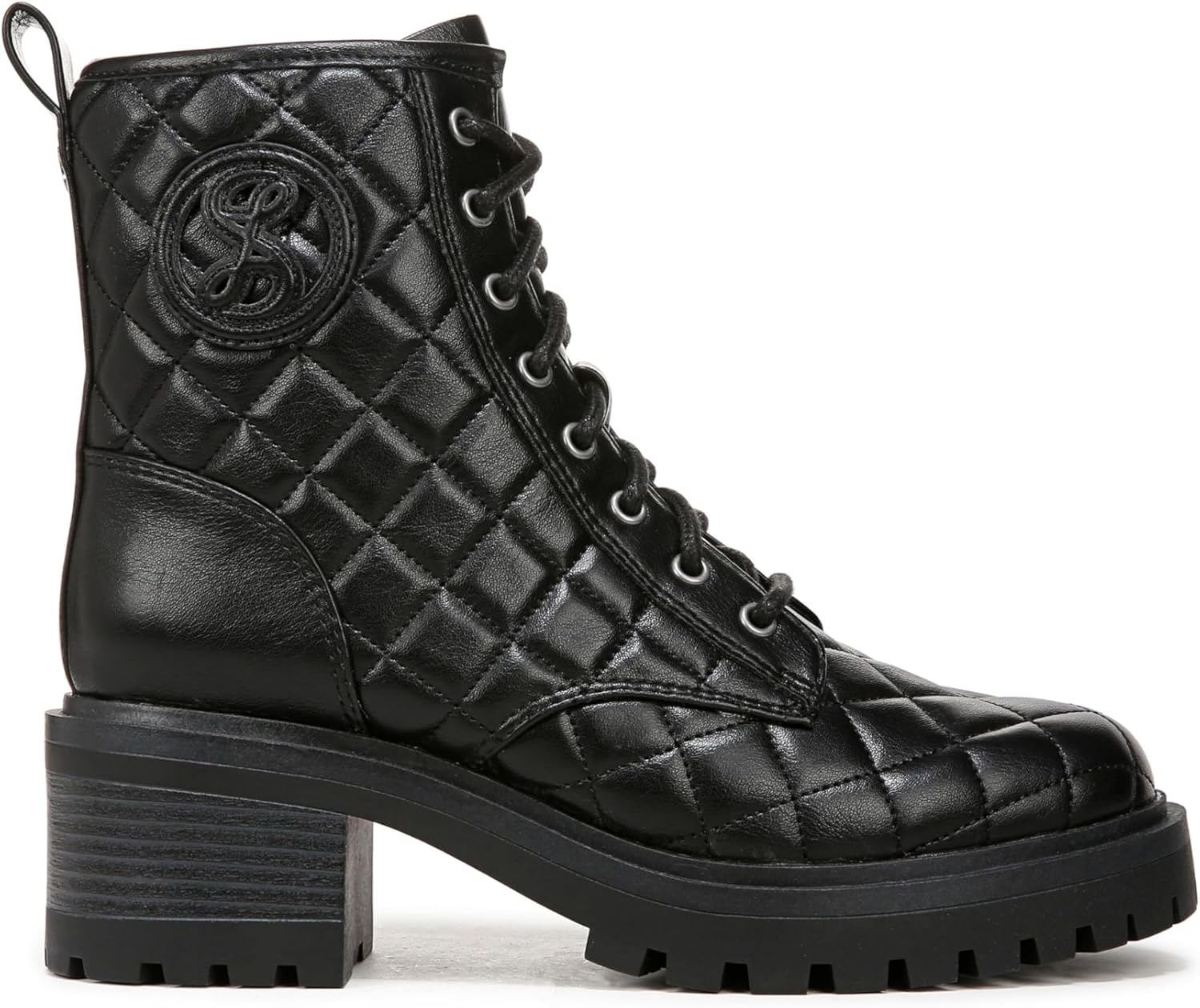Sam & Libby Edelman Women's Otis Quilted Lug Sole Combat Boots NW/OB