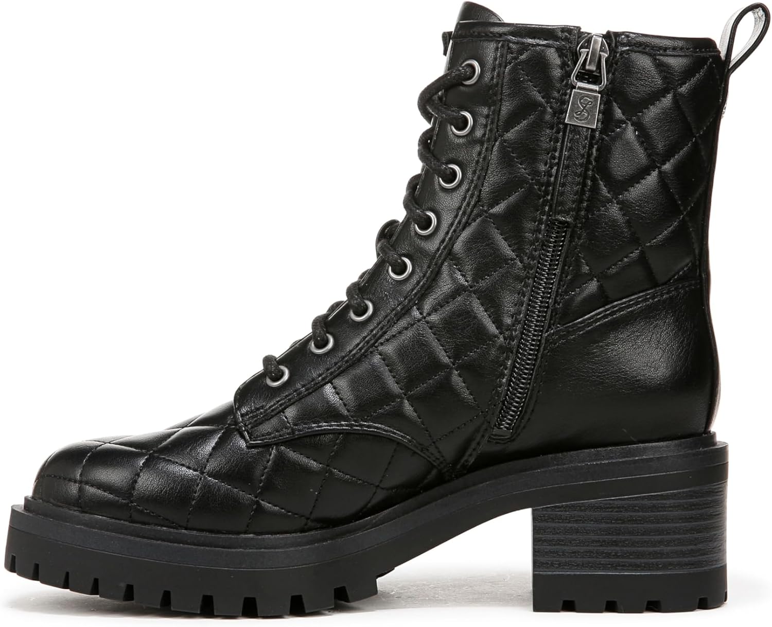 Sam & Libby Edelman Women's Otis Quilted Lug Sole Combat Boots NW/OB