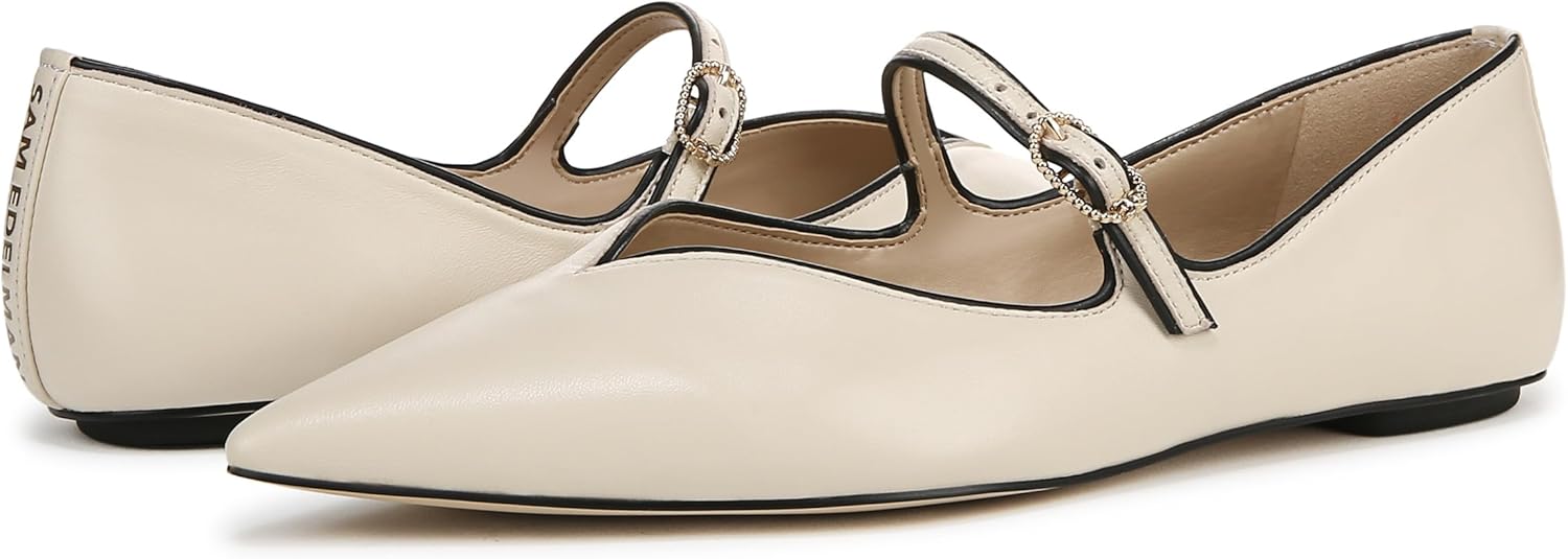 Ivory/Black Leather
