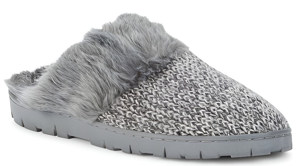 Grey Faux Fur