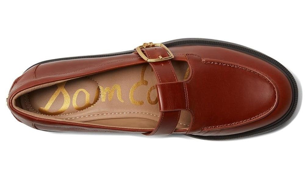 Sam Edelman Women's Elaina T-Strap Buckle Loafers NW/OB