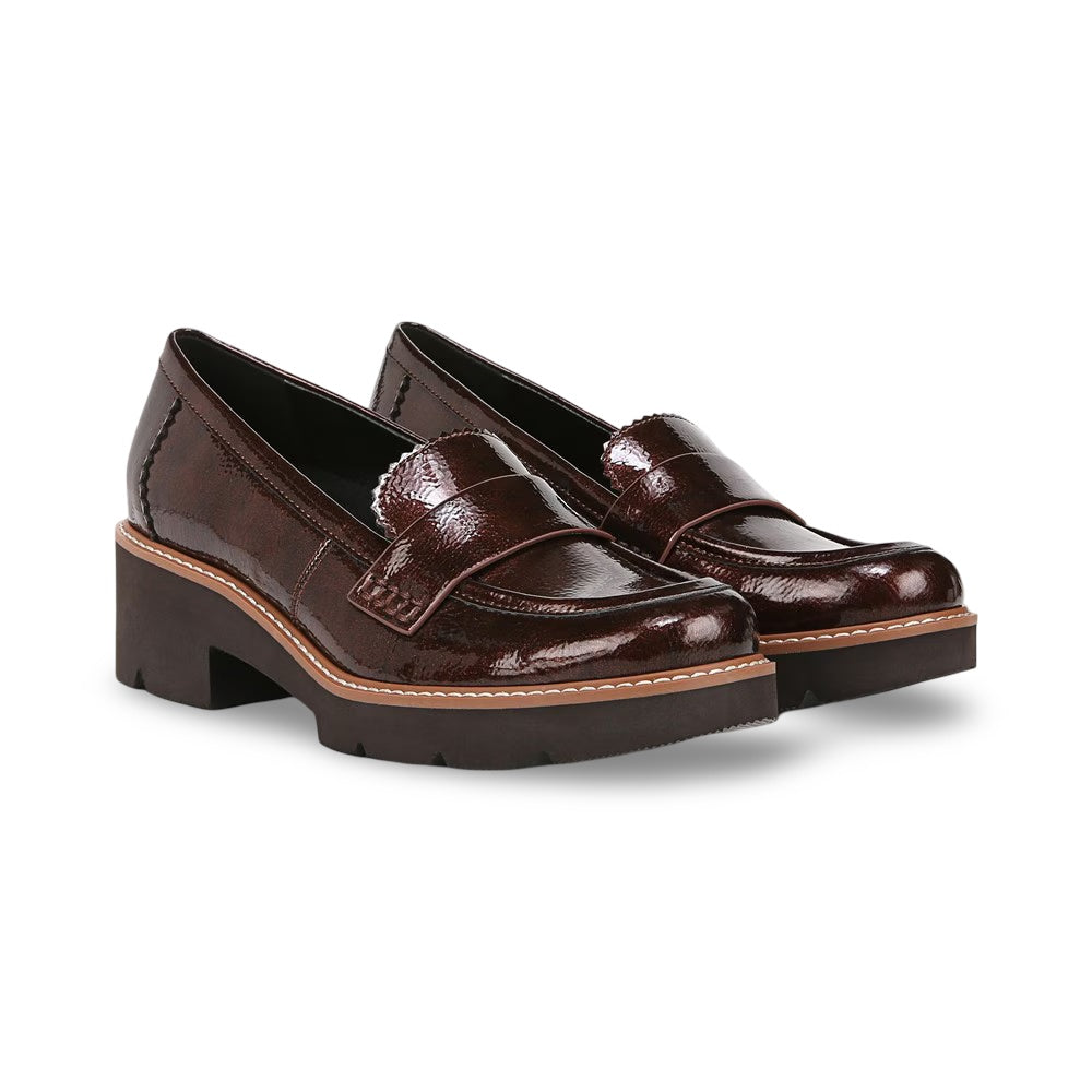 Brown Patent Faux Leather