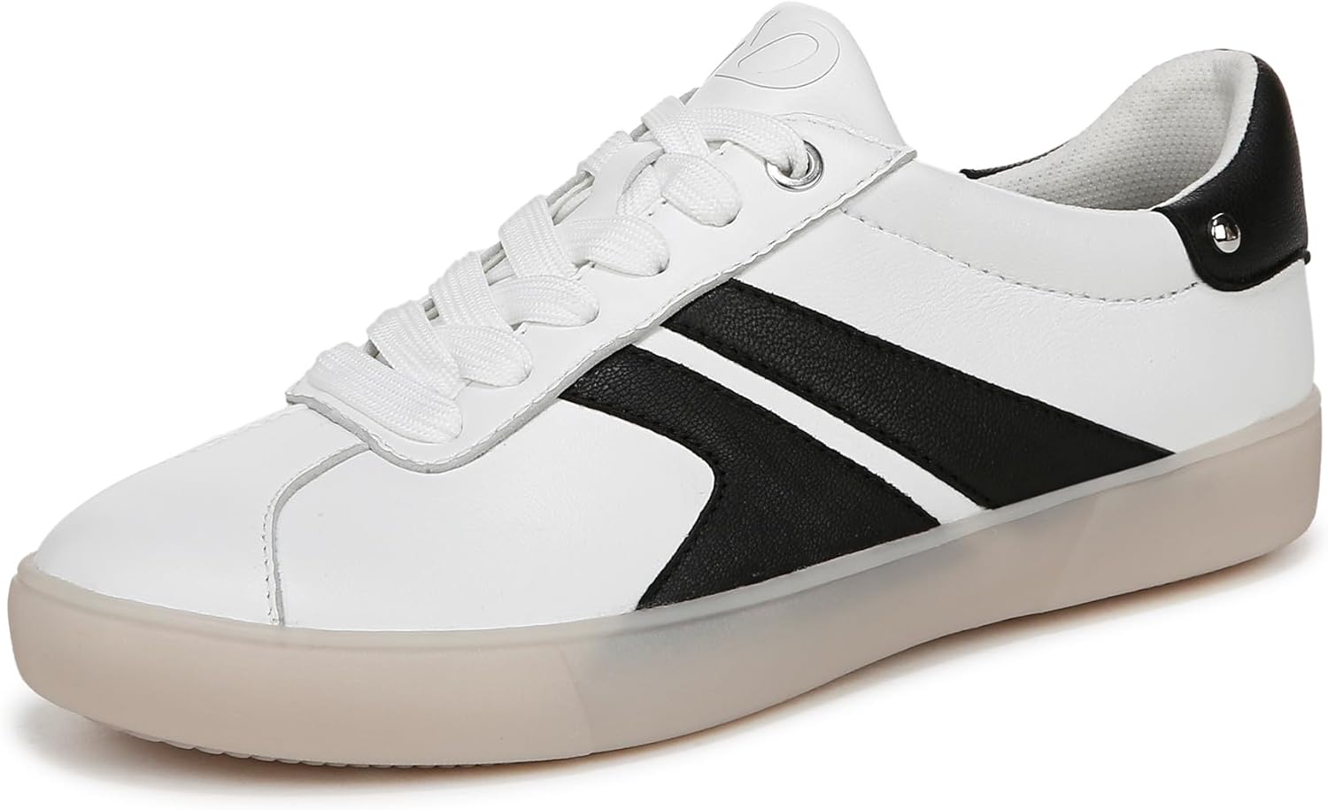 White/Black Leather