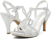 Dream Pairs Amore 3 Women's Stilettos Open Toe Pump Heel Sandals NW/OB