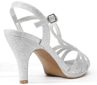 Dream Pairs Amore 3 Women's Stilettos Open Toe Pump Heel Sandals NW/OB
