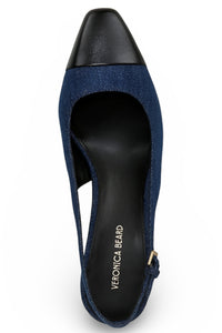 Veronica Beard Women's Cecile60 Cap-Toe Slingback Pumps NW/OB