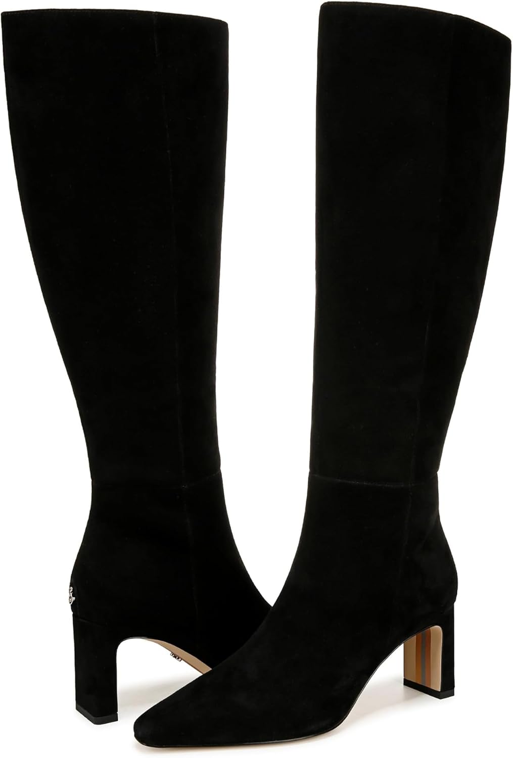 Black Suede Wide Calf
