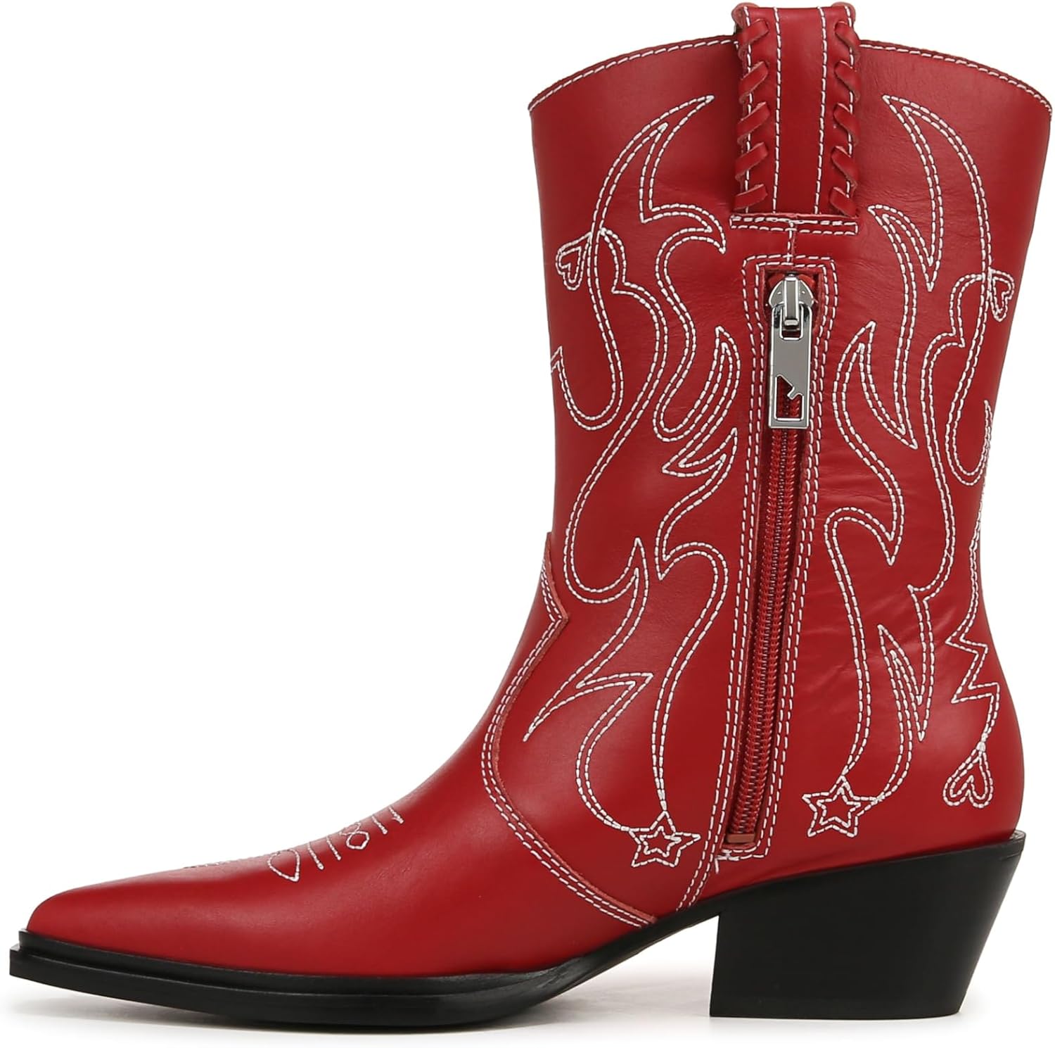 Franco Sarto Women's L-Bianca Mid Shaft Western Boot NW/OB