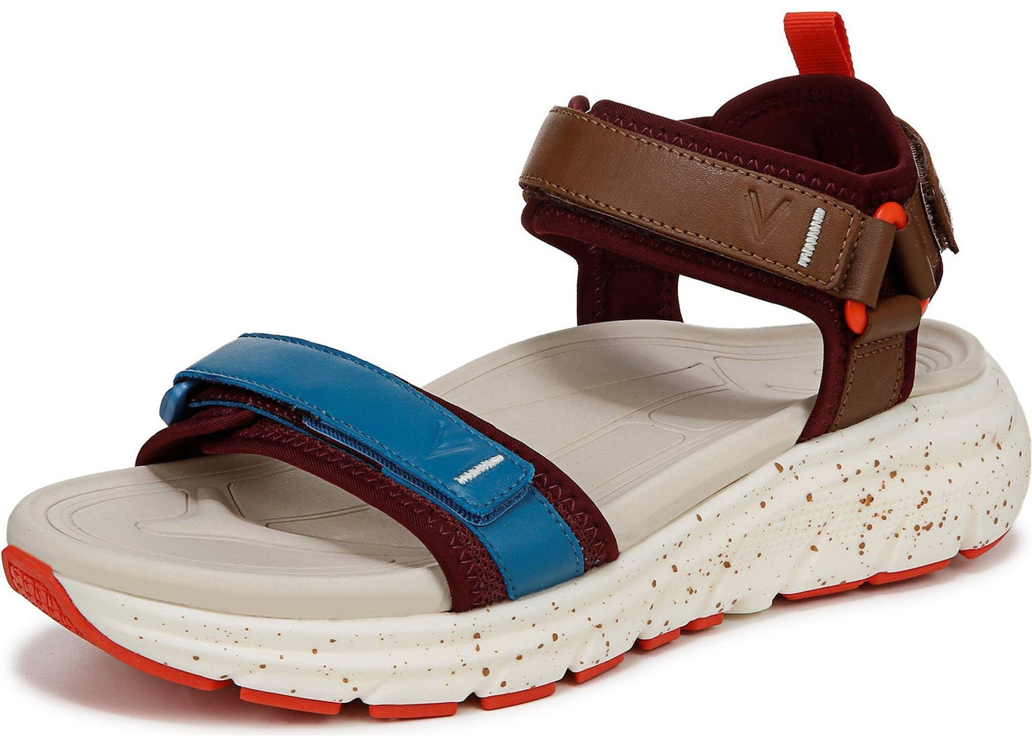 Ivory/Brown Multi Leather