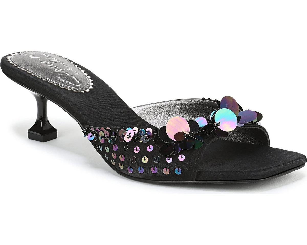 Black Shimmer Satin