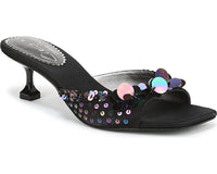 Black Shimmer Satin