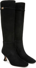 Black Suede Wide Calf