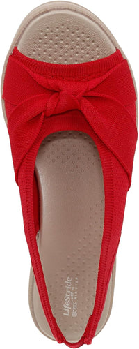 BZees for LifeStride Women's Bell Slingback Wedge Sandals NW/OB