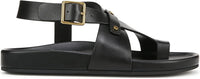Franco Sarto Women's Blair Toe Loop Buckle Flat Sandals NW/OB