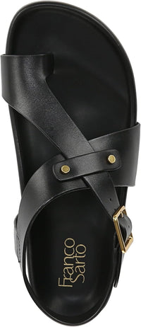 Franco Sarto Women's Blair Toe Loop Buckle Flat Sandals NW/OB