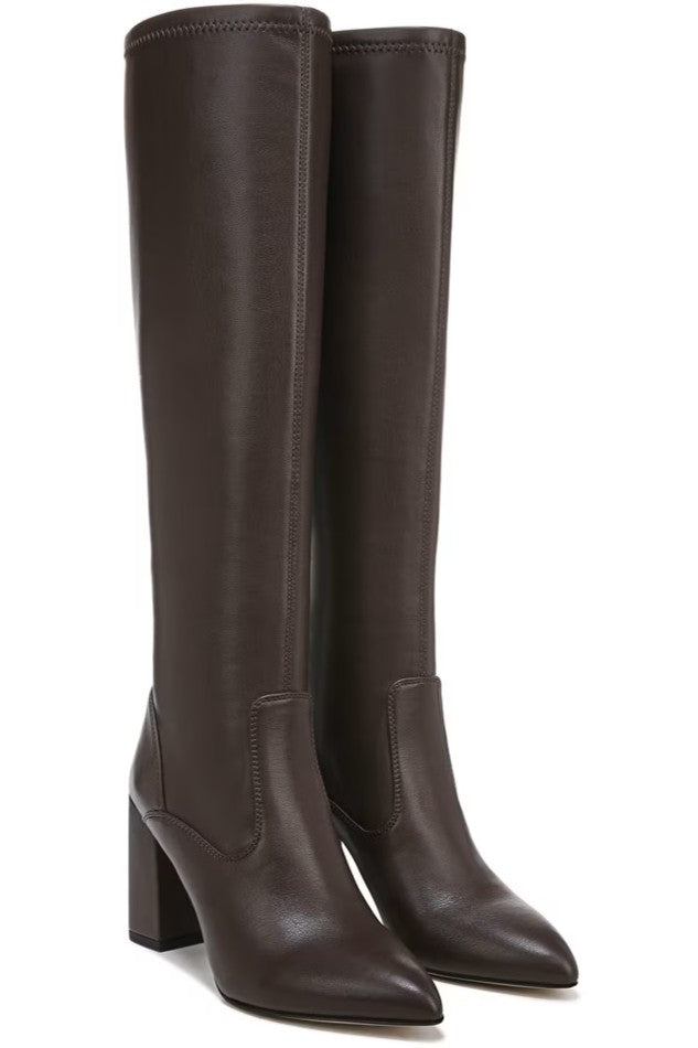 Dark Brown Faux Wide Calf