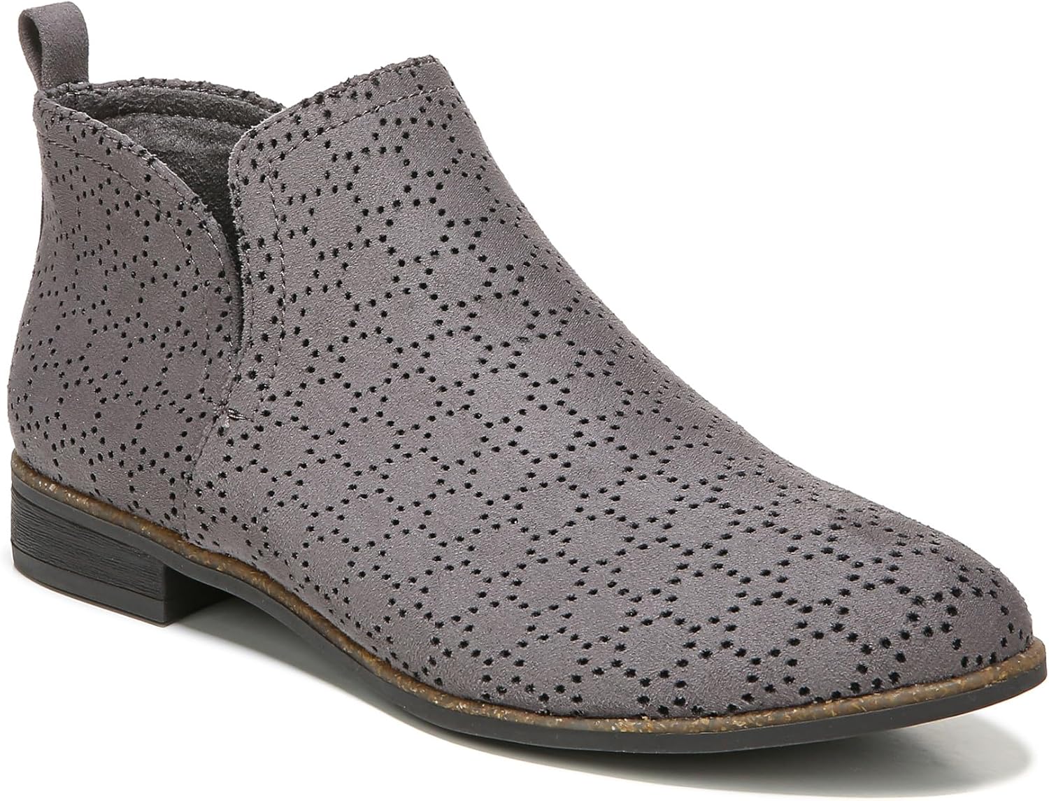 Dark Grey Perforated Microfiber