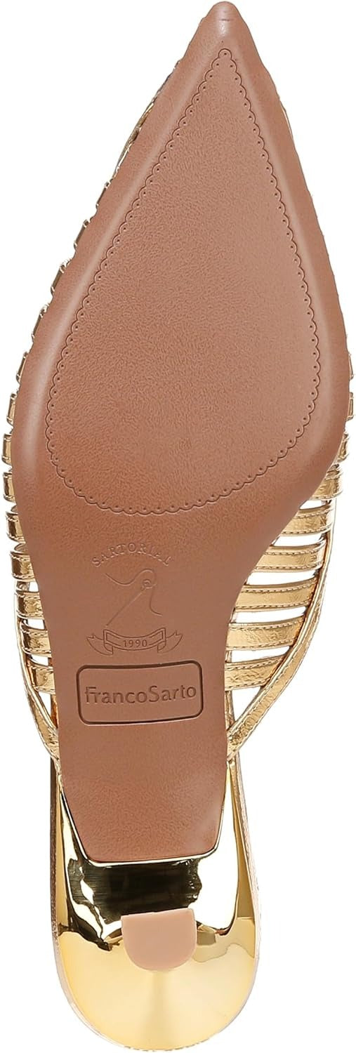 Franco Sarto Marlina Women's Kitten Heel Slingback Pumps NW/OB